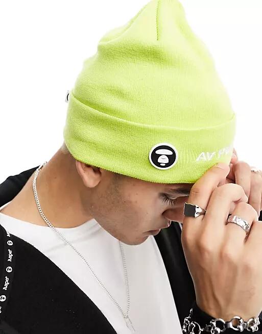 Aape By A Bathing Ape now beanie in yellow Cover