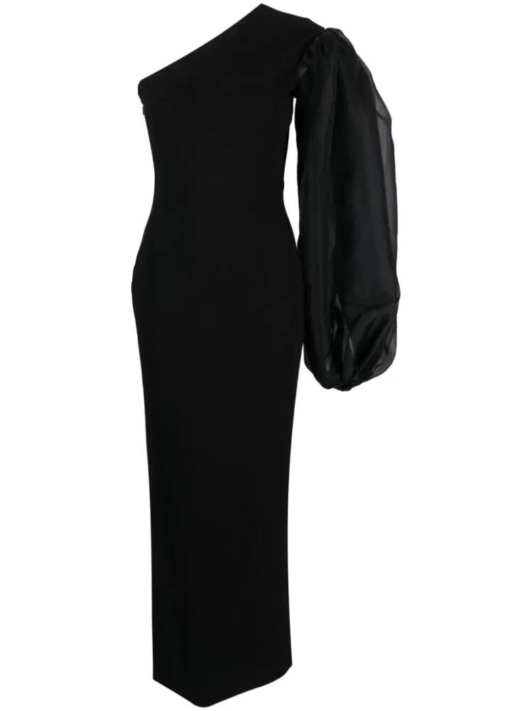 Solace London Hudson one-shoulder gown - Black Cover