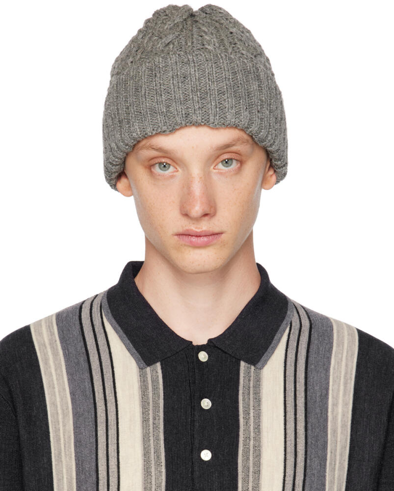 BEAMS PLUS Gray Watch Beanie Cover