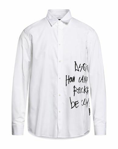 Dsquared2 Man Shirt White Cotton Cover