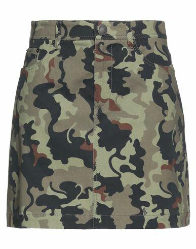 Vivetta Woman Mini skirt Military green Cotton, Elastane Cover