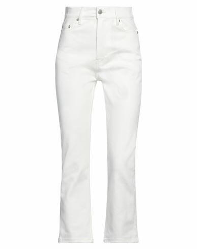 Ami Alexandre Mattiussi Woman Jeans Ivory Cotton, Elastane Cover