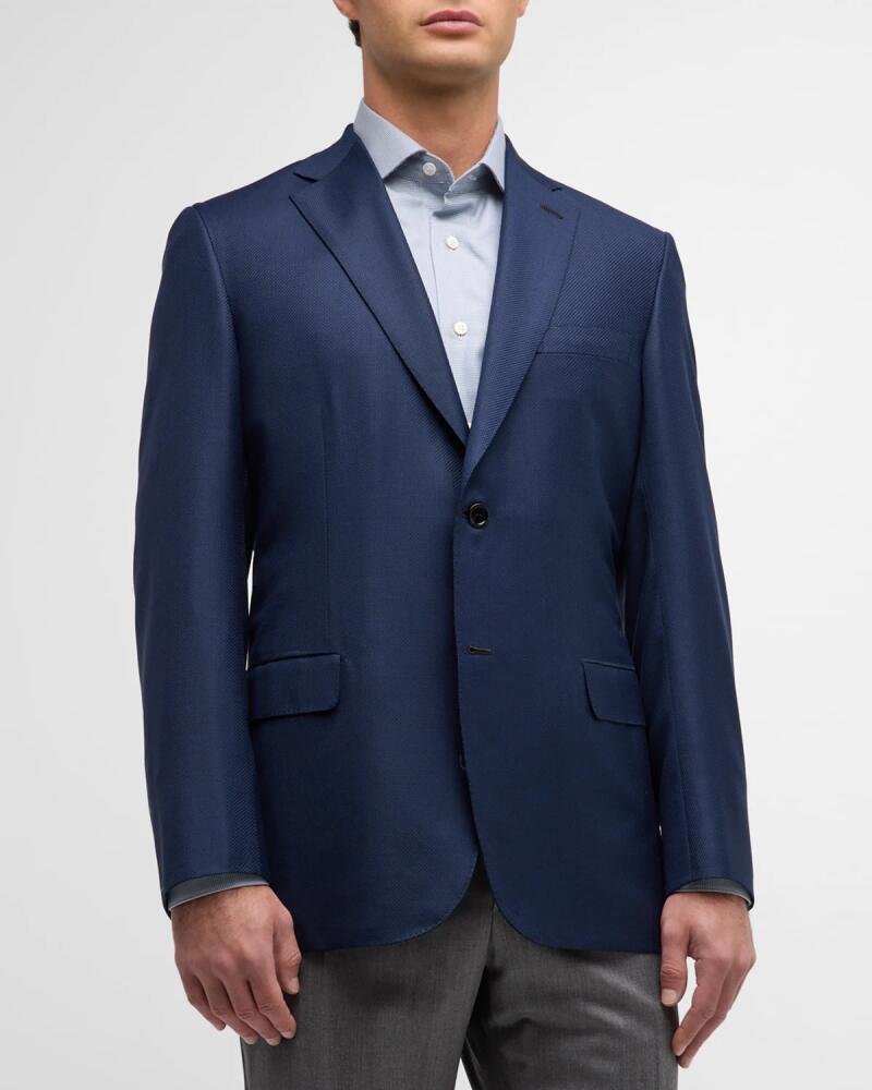 Brioni Men's Textured Wool Blazer Cover