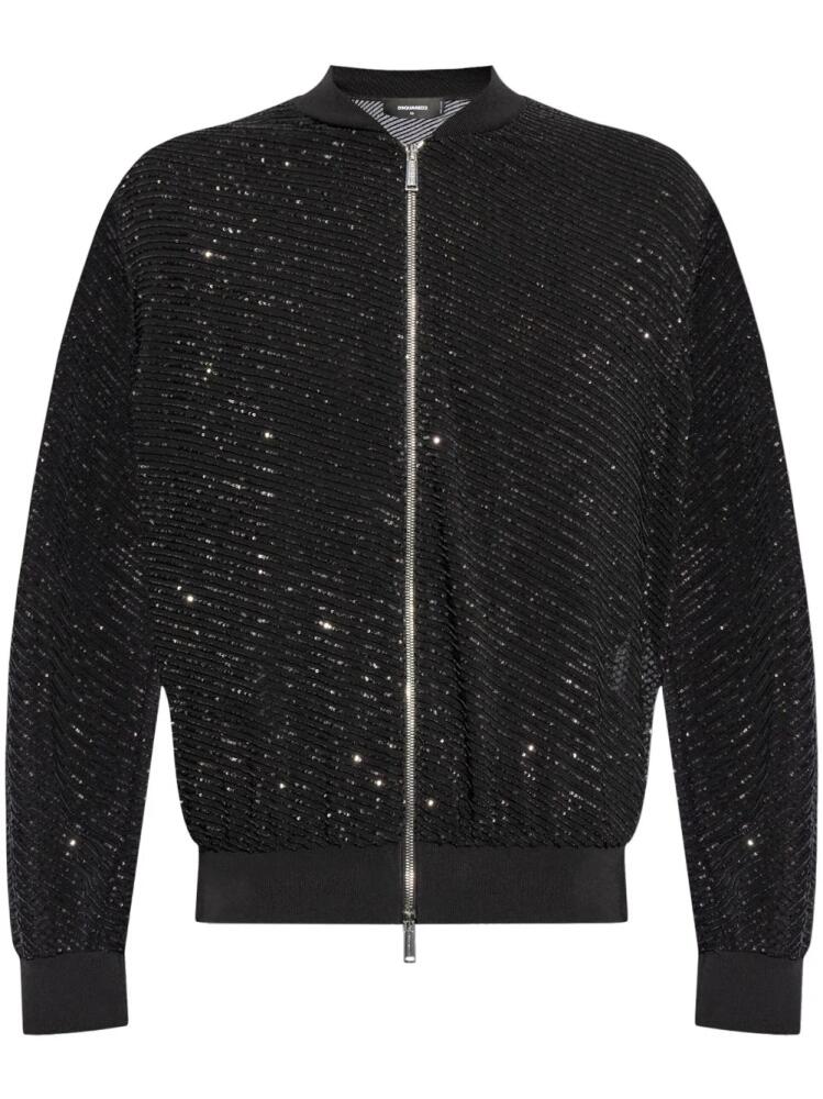 DSQUARED2 sequinned bomber jacket - Black Cover