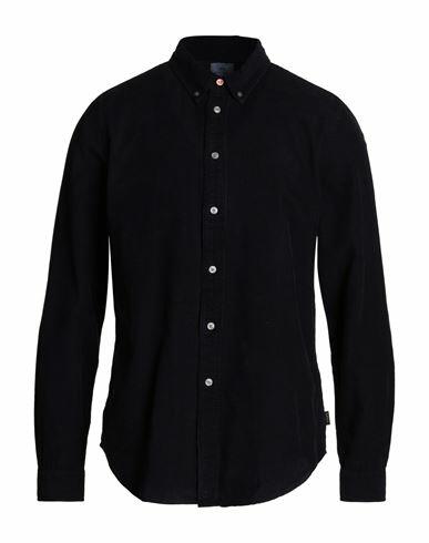 Ps Paul Smith Man Shirt Midnight blue Organic cotton Cover