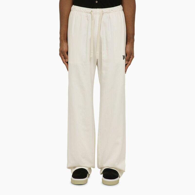 Palm Angels Off-White jogging trousers with Monogram Cover