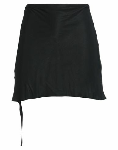 Ann Demeulemeester Woman Mini skirt Black Viscose, Cupro Cover