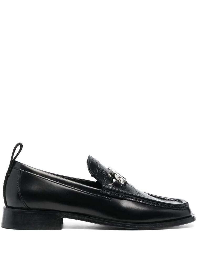 Karl Lagerfeld Monogram-plaque loafers - Black Cover