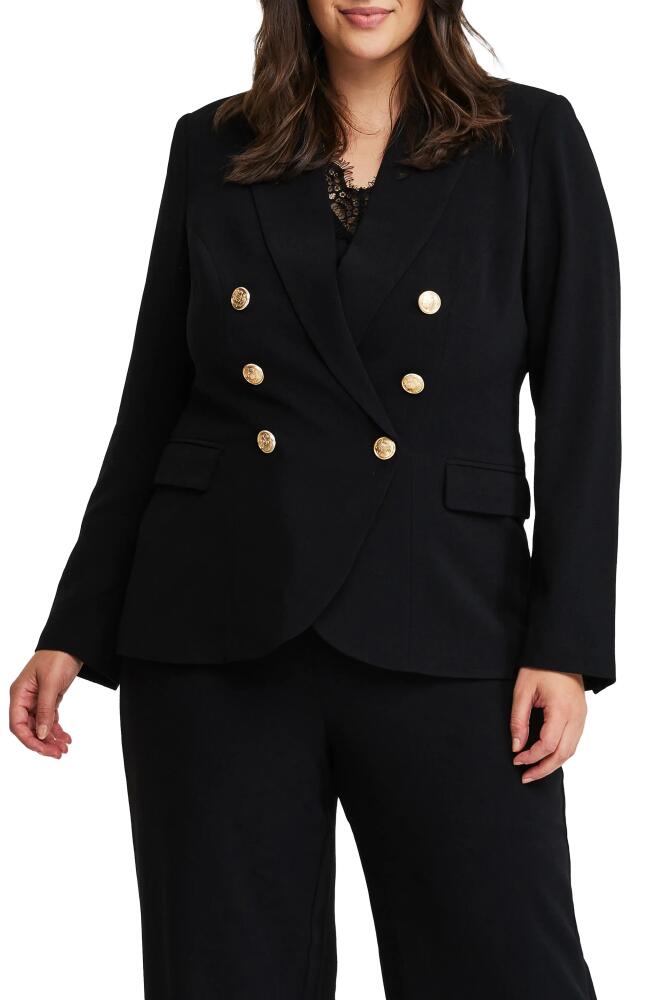 Estelle Clever Peaked Lapel Blazer in Black Cover