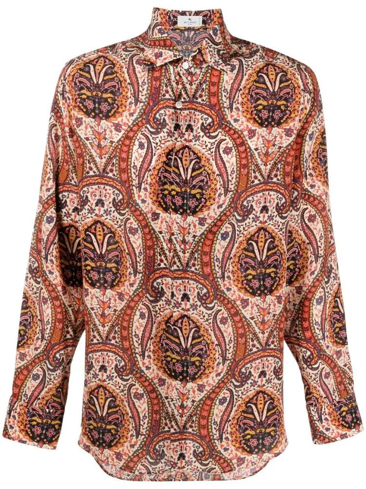 ETRO paisley-print long-sleeved shirt - Neutrals Cover