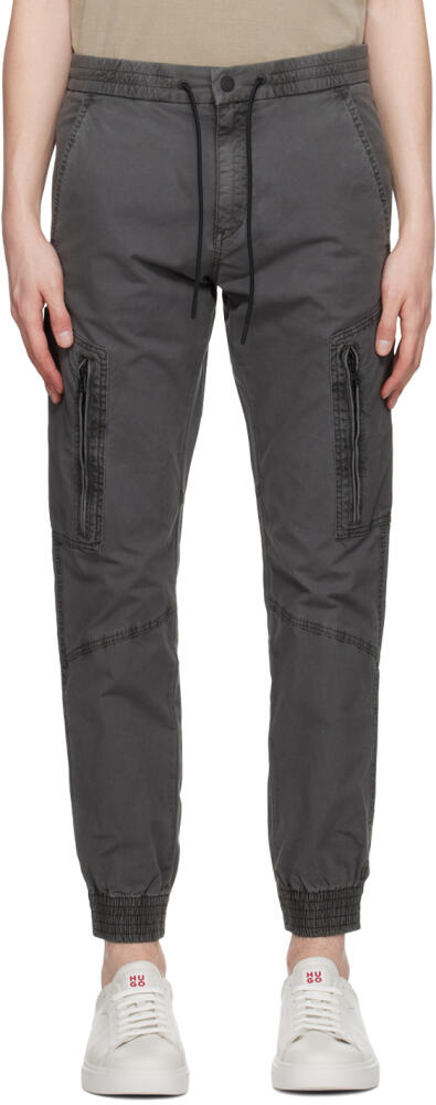 Hugo Gray Regular-Fit Cargo Pants Cover