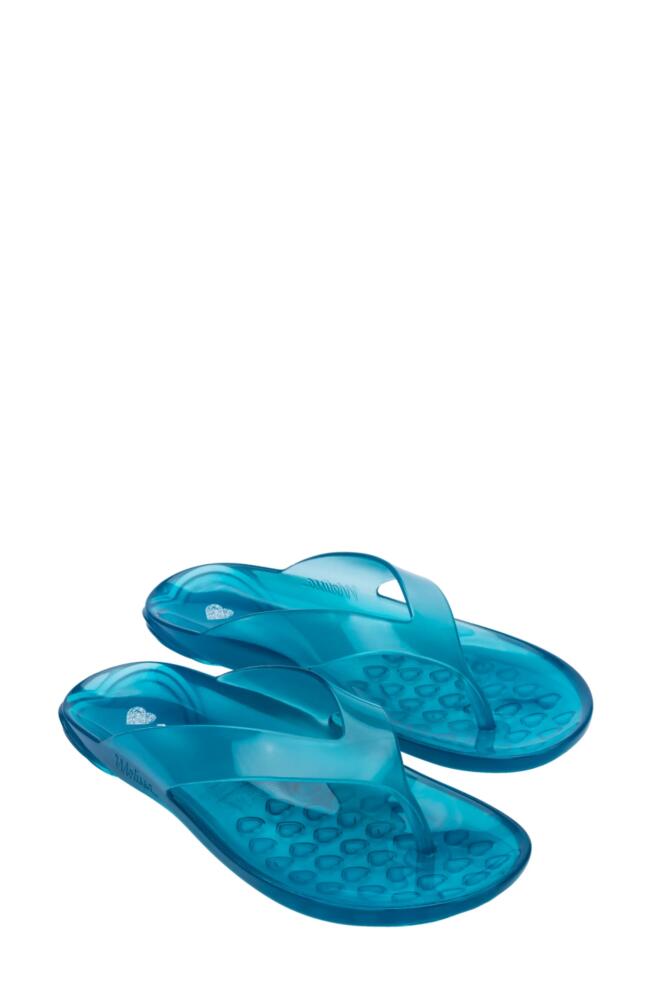 Melissa The Real Jelly Flip Flop in Clear Blue Cover