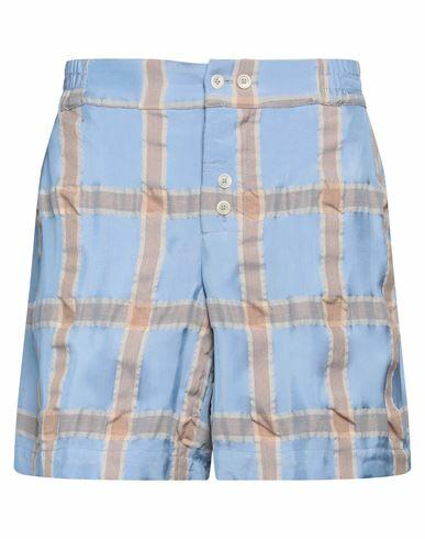 Jacquemus Man Shorts & Bermuda Shorts Light blue Viscose, Polyester, Virgin Wool Cover