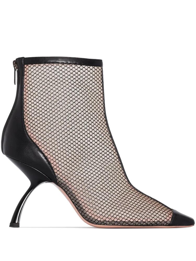 Pīferi Merlin 85mm heel mesh boots - Black Cover