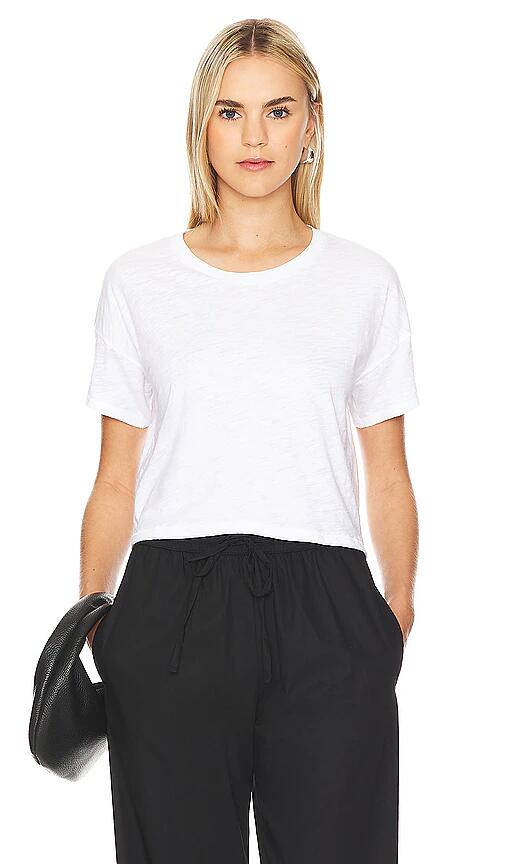 Goldie Drop Shoulder Tee in White Cover