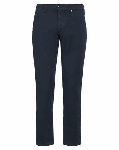 Hackett Man Pants Navy blue Cotton, Elastane Cover