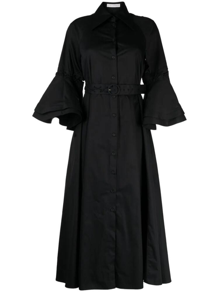 Palmer//Harding Hope cotton midi shirtdress - Black Cover