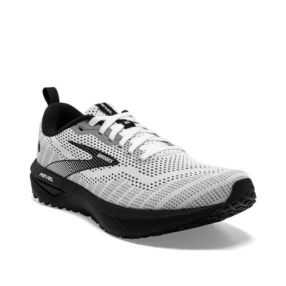 Brooks Revel 6 Running Shoe | Men's | White/Black Cover