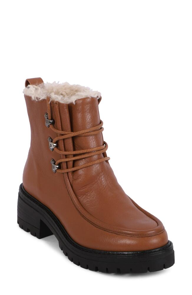 GENTLE SOULS BY KENNETH COLE Bristol Wallaby Faux Shearling Lined Boot in Luggage Cover