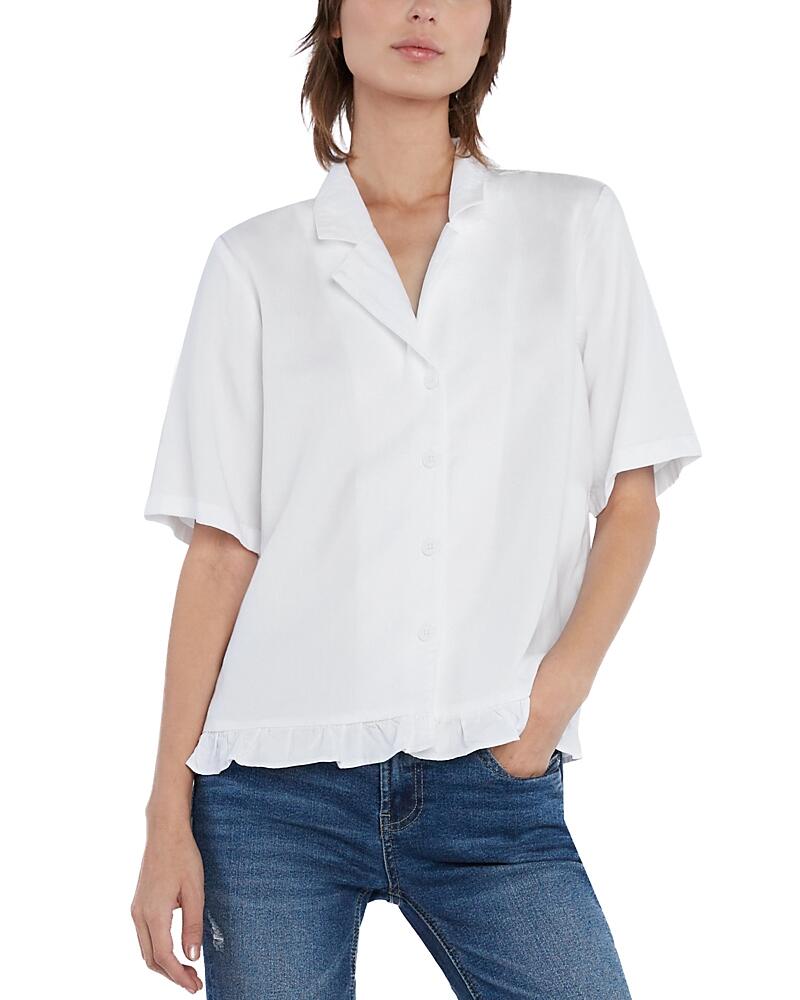 Billy T Short Sleeve Ruffle Hem Shirt Cover