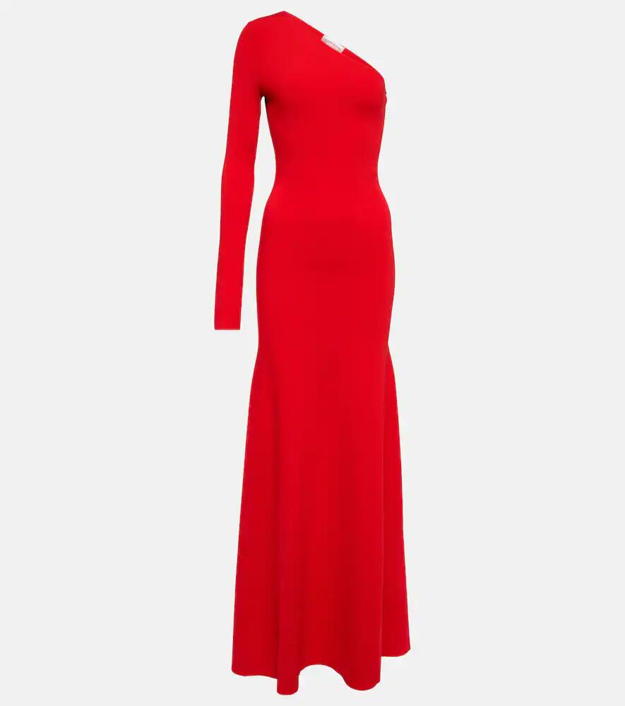 Victoria Beckham Knitted one-shoulder maxi dress Cover