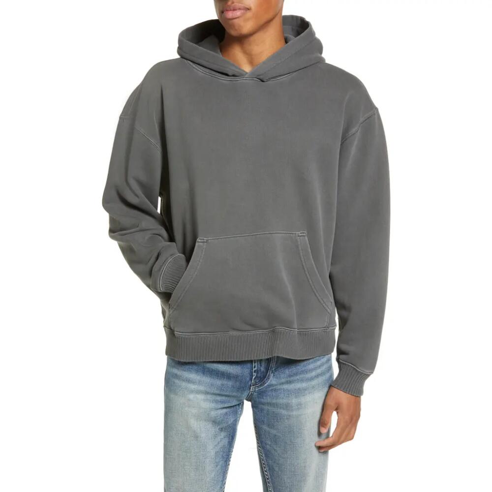 Elwood Core Oversize Organic Cotton Brushed Terry Hoodie in Grey Cover