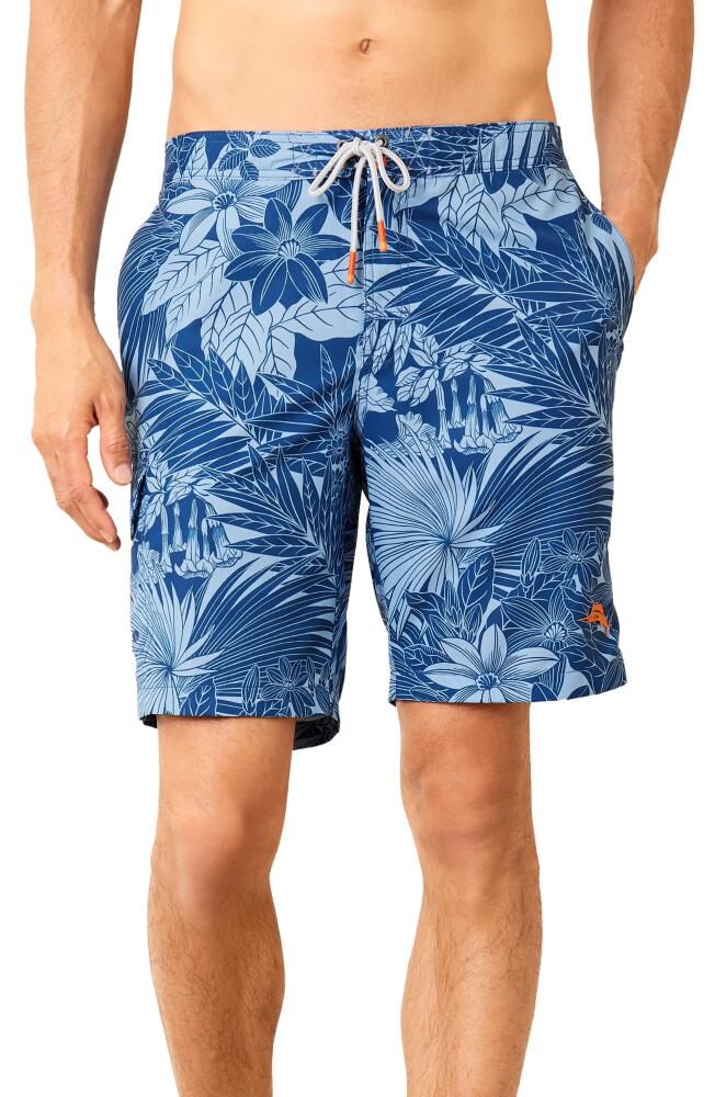 Tommy Bahama Baja Santiago Palms Board Shorts in Dk Blue Muse Cover