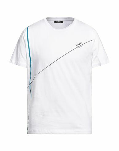 C'n'c' Costume National Man T-shirt White Cotton Cover