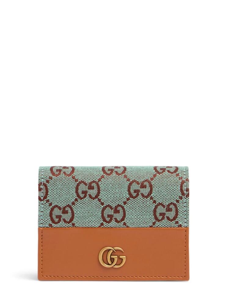 GUCCI Gg Canvas & Leather Bifold Card Case Cover