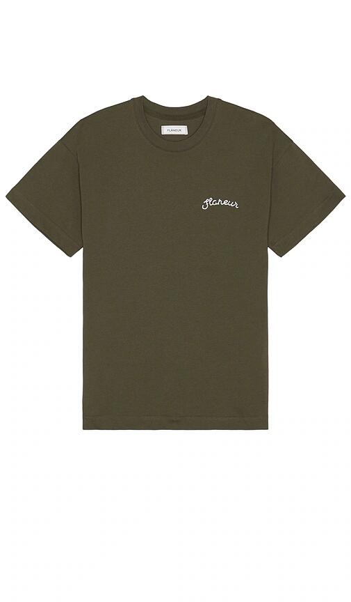 FLANEUR Signature T-Shirt in Green Cover