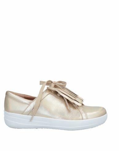 Fitflop Woman Sneakers Gold Soft Leather Cover