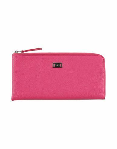 Tod's Woman Wallet Fuchsia Leather Cover