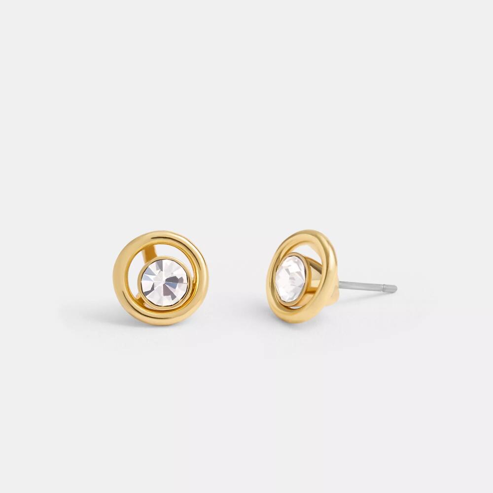 Coach Halo Round Stud Earrings Cover