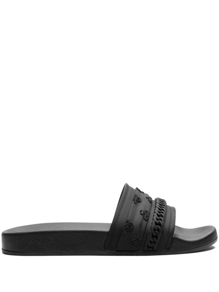 AMIRI Bandana Chain Molded "Black" slides Cover