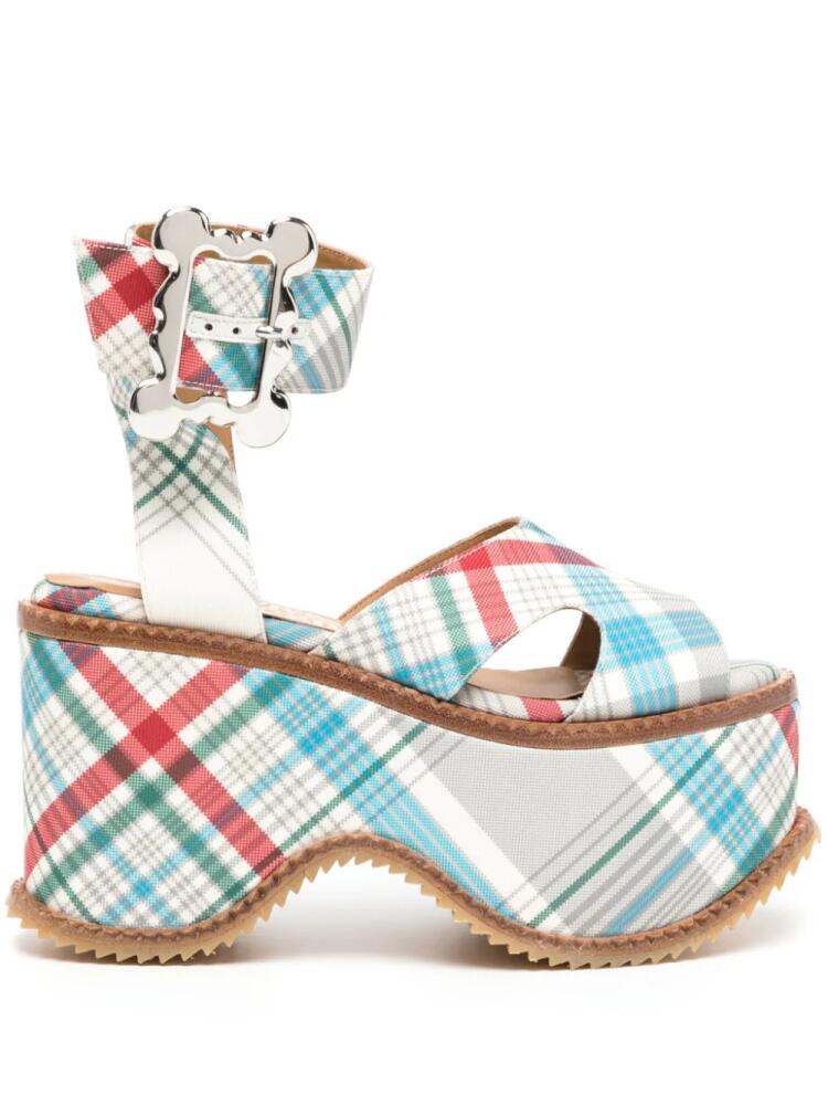 Vivienne Westwood London 110mm check-pattern sandals - Multicolour Cover