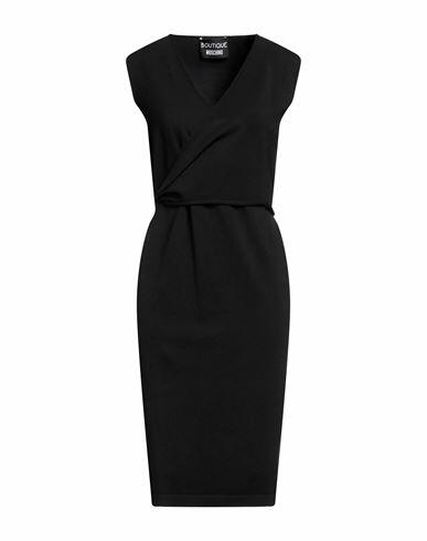 Boutique Moschino Woman Midi dress Black Viscose, Polyamide Cover