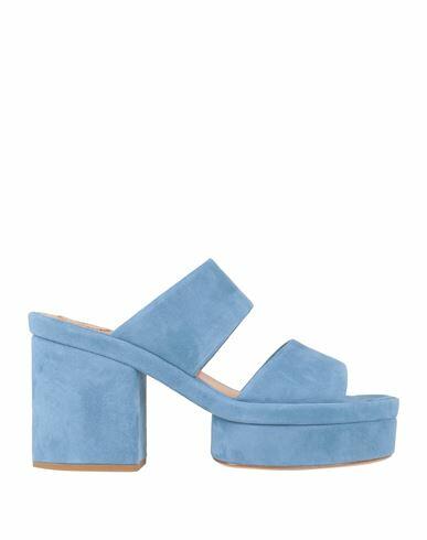 Chloé Woman Sandals Pastel blue Soft Leather Cover