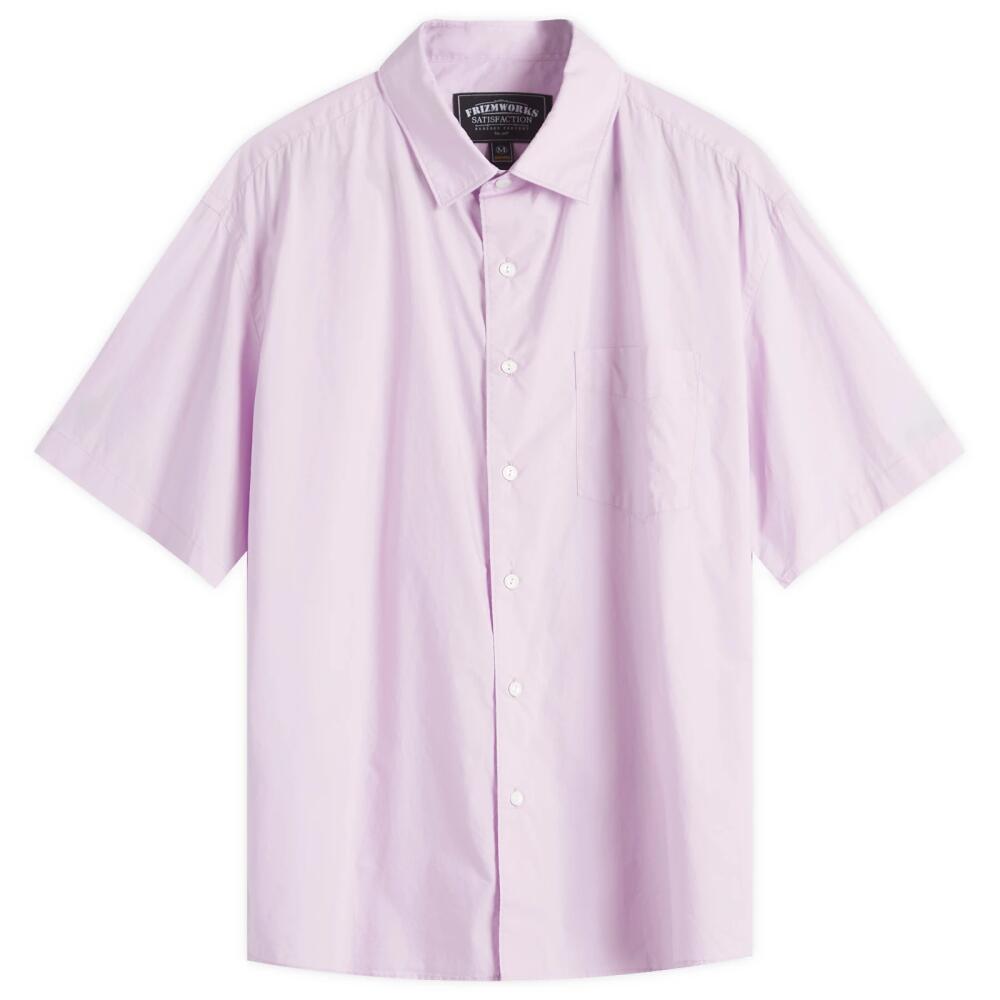 FrizmWORKS Men's Typewriter Half Shirt in Lavender Cover