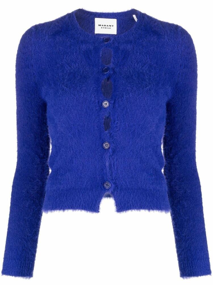 MARANT ÉTOILE button-front knitted cardigan - Blue Cover