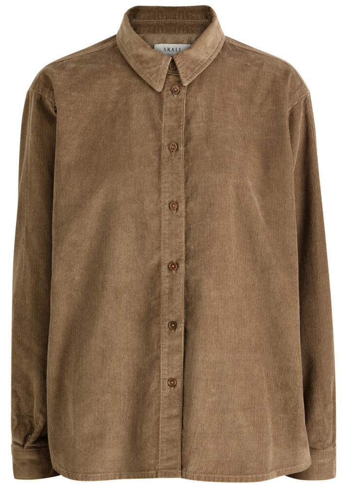 Skall Studio Millington Corduroy Shirt - Brown Cover