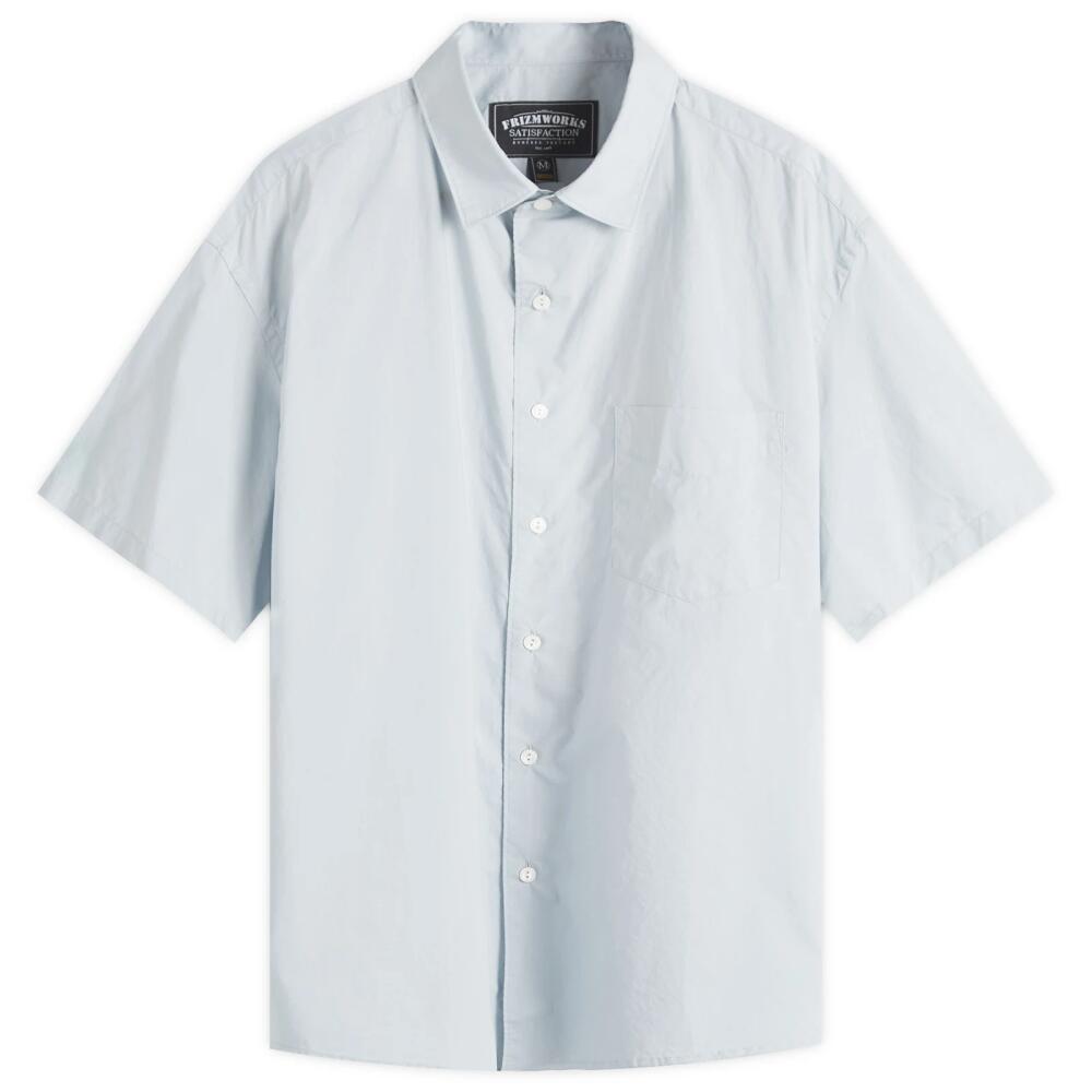 FrizmWORKS Men's Typewriter Half Shirt in Sky Cover