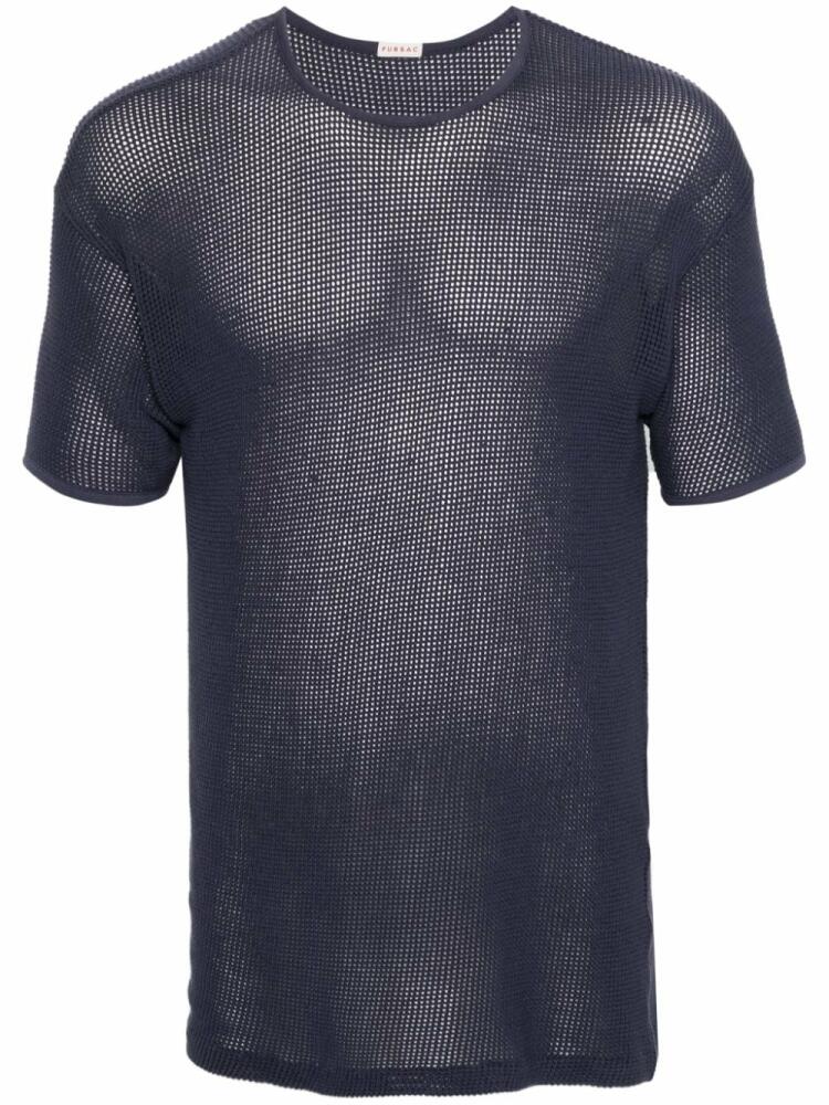 FURSAC open-knit T-shirt - Blue Cover