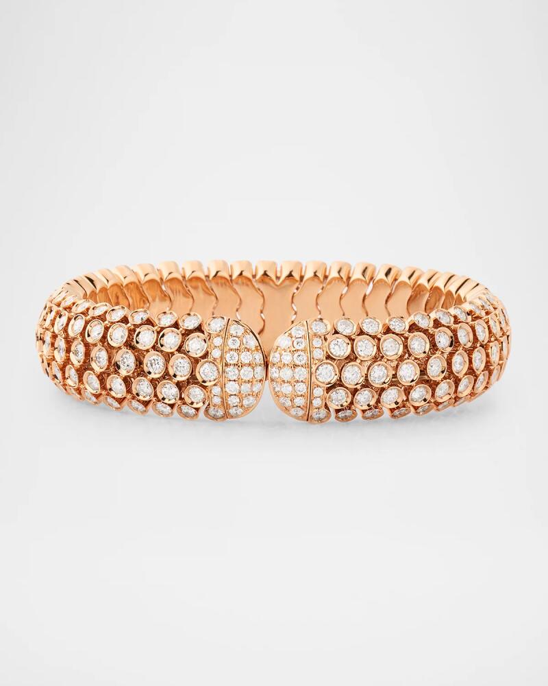 Piranesi 18K Rose Gold Diamond Bangle Bracelet Cover