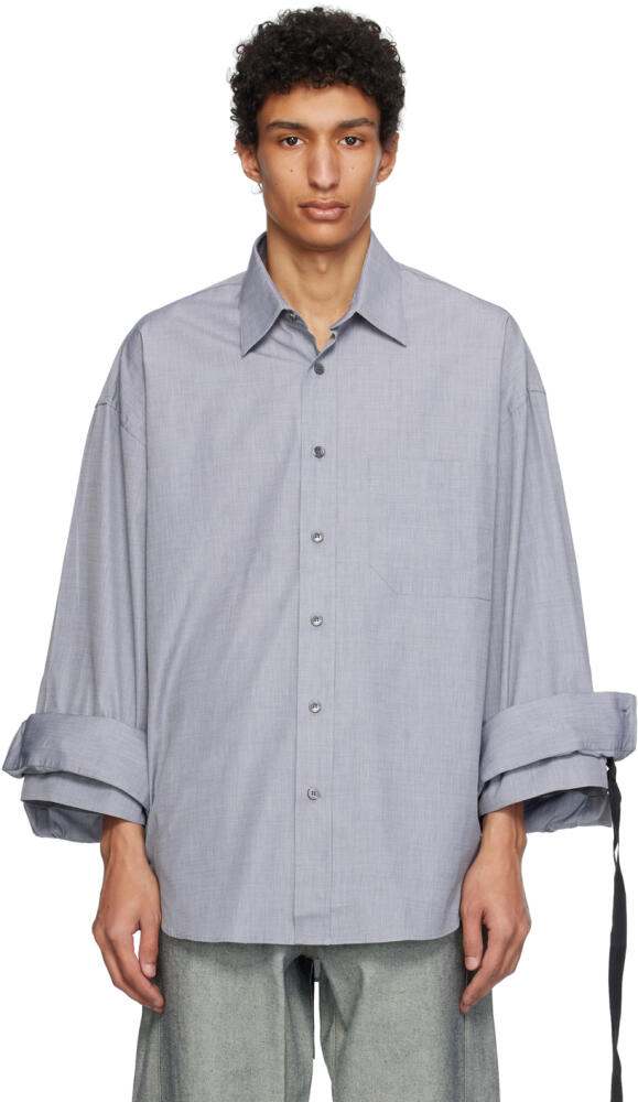 Marina Yee Gray Oversized Shirt Cover