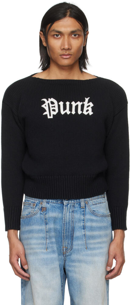 R13 Black Gothic 'Punk' Sweater Cover