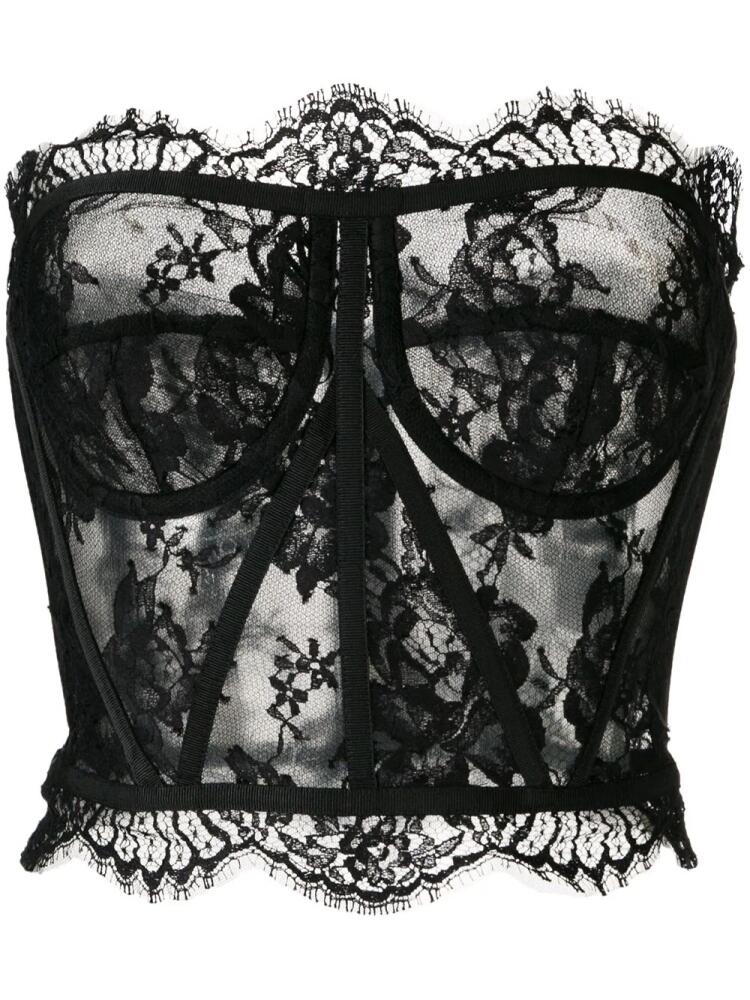 Dolce & Gabbana strapless lace bustier - Black Cover