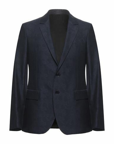 Dondup Man Blazer Midnight blue Cotton Cover