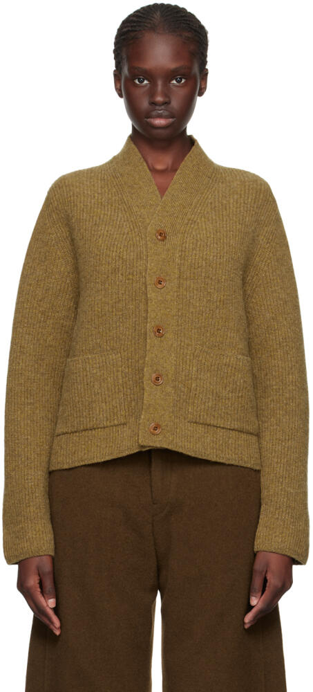 LEMAIRE Khaki Cropped Cardigan Cover