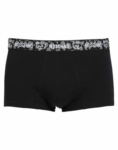 Moschino Man Boxer Black Cotton, Elastane Cover