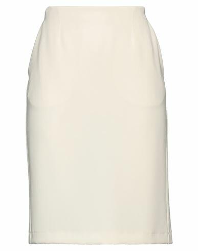 Aspesi Woman Midi skirt Cream Triacetate, Polyester Cover